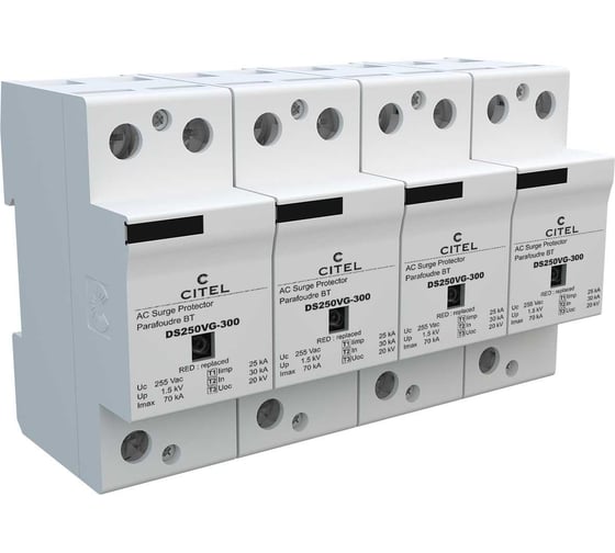 Изображение товара Устройство защиты от импульсных перенапряжений CITEL УЗИП тип 1+2+3 DS254VG-300 3713
