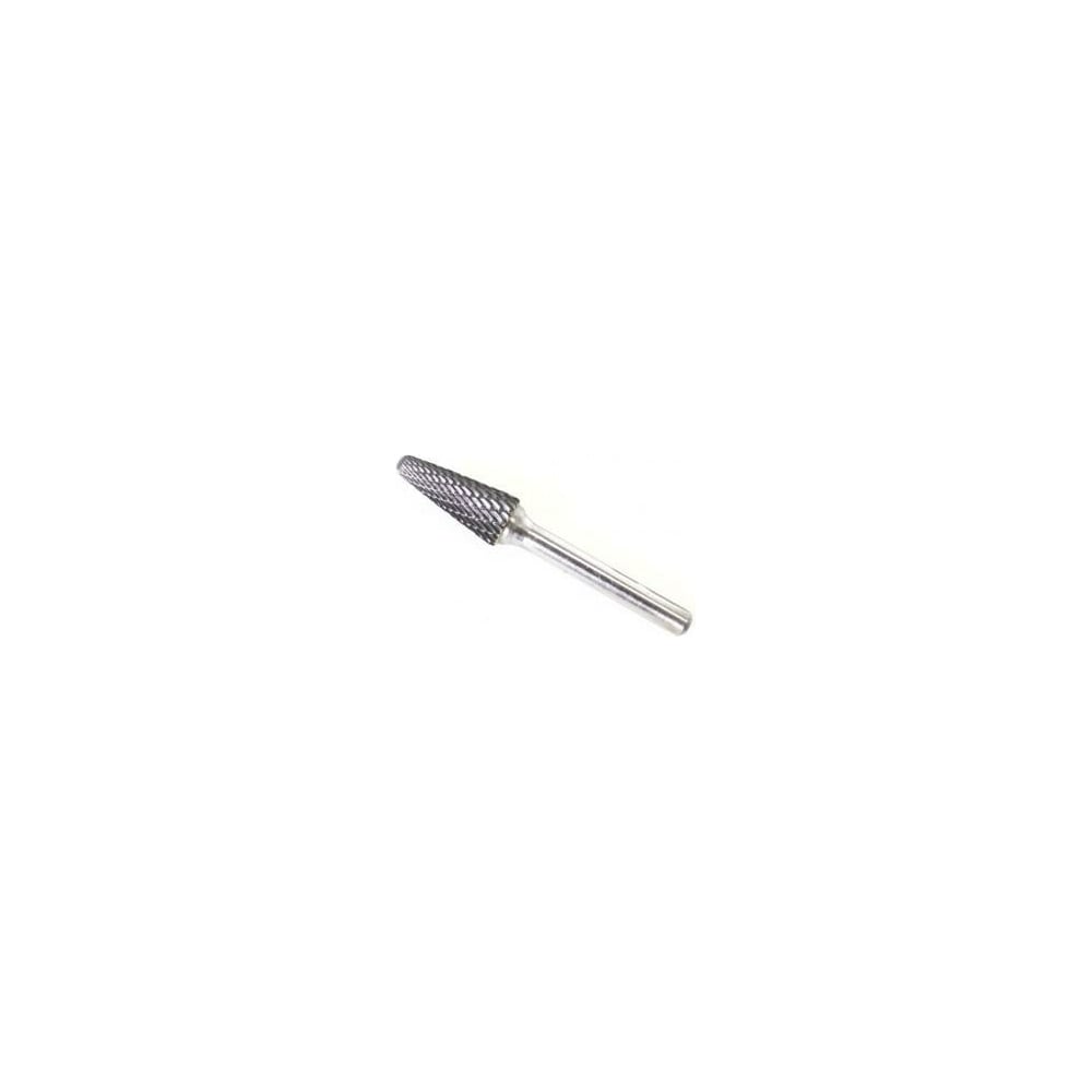 Коническая скругленная удлиненная шарошка по металлу Forsage шлифмашина прямая по металлу makita gd0603 электрическая набор оснастки патрон 6 мм