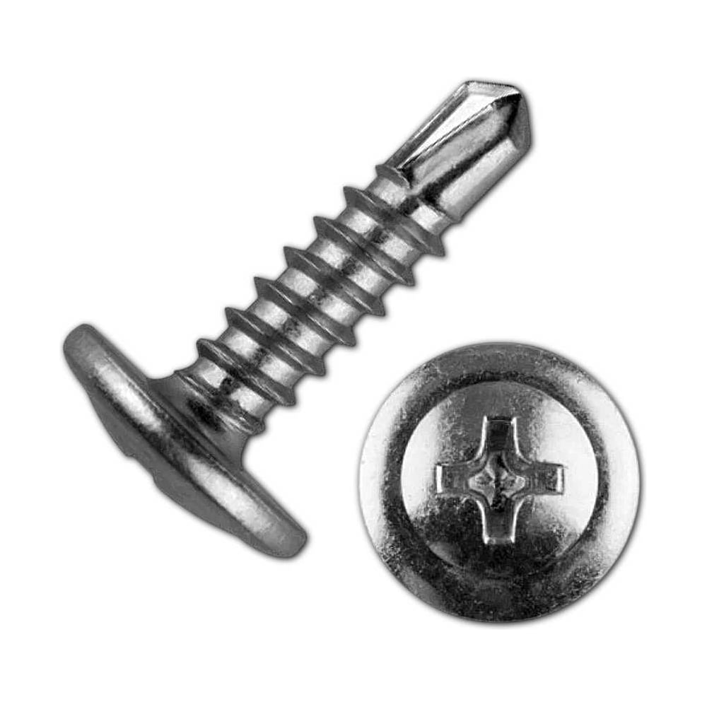 Изображение товара Саморез с прессшайбой и сверлом 23 Болта 4,2х16 нержавеющий 50 шт.