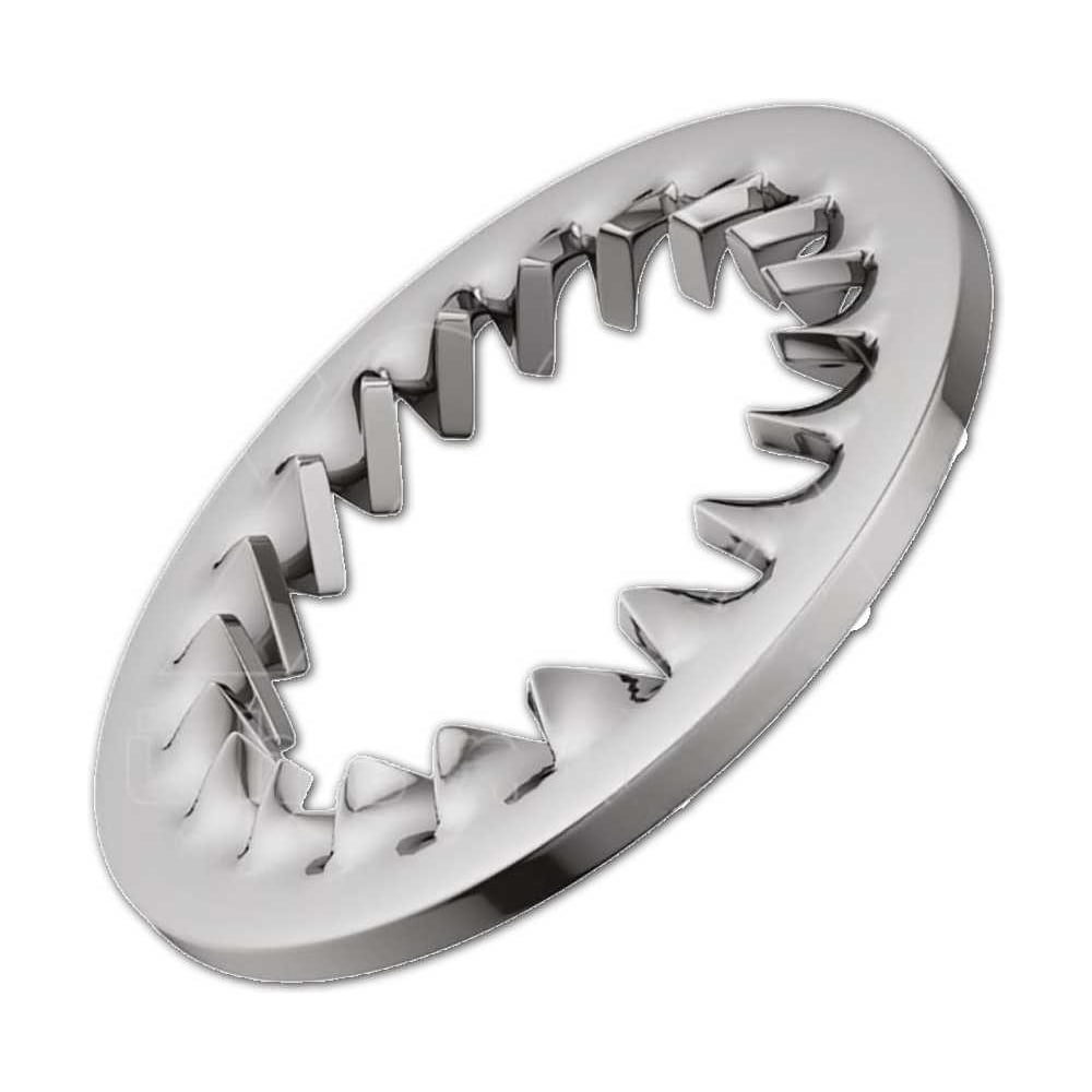 Изображение товара Шайба зубчатая для болтов М14 нержавеющая DIN 6798, упаковка 20 шт.