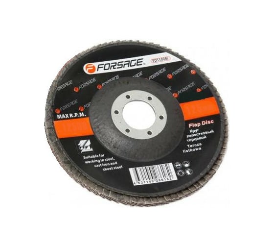 Изображение товара Круг лепестковый торцевой (115х22 мм; P80) Forsage F-FD480M 19761
