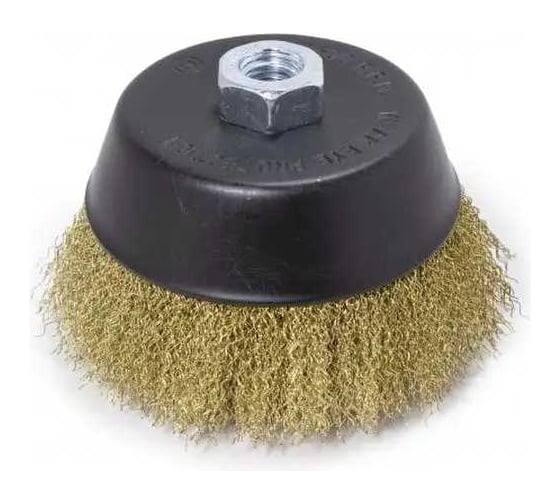 Изображение товара Кордщетка чашеобразная латунная в блистере 100 мм для УШМ Forsage F-BWC004 19922 F-BWC004(19922)