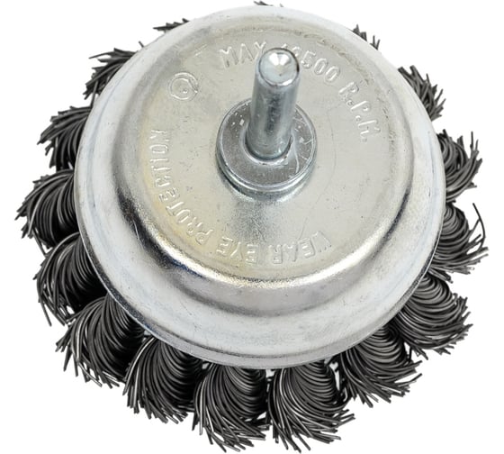 Изображение товара Кордщетка чашеобразная стальная витая в блистере 75 мм для дрели Forsage 19930 F-BCR103