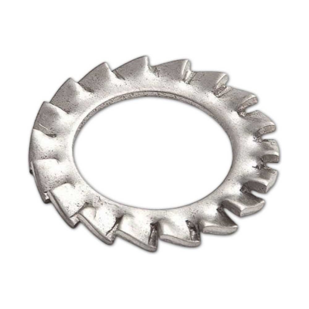 Изображение товара Шайба зубчатая 23 Болта нержавеющая М6 тип А DIN 6798, 100 шт. 00-00005657ф100