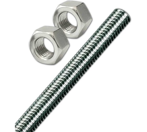 Изображение товара Шпилька резьбовая 23 Болта ОЦ 10.9 с гайками 30х1000 высокопрочная шрп10997530/1093430