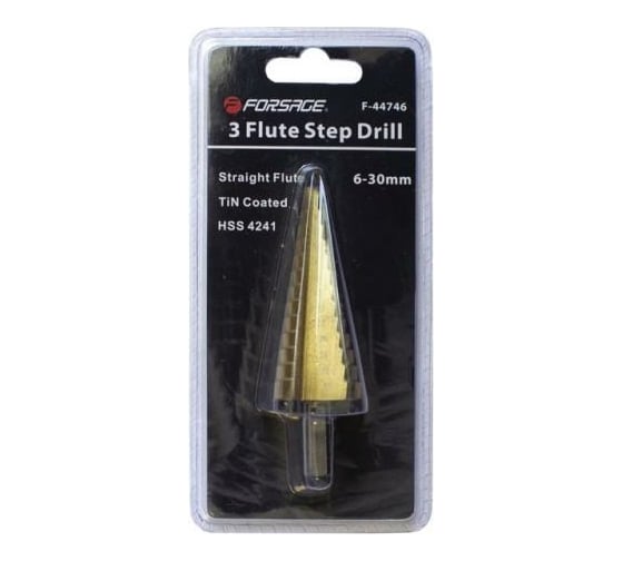 Изображение товара Сверло ступенчатое в блистере (6-30 мм; HSS-TIN) Forsage F-44746 49041