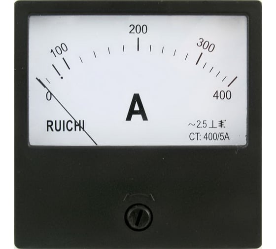 Изображение товара Аналоговый амперметр переменного тока Ruichi Ц42300 400А/5, 50Гц 76399