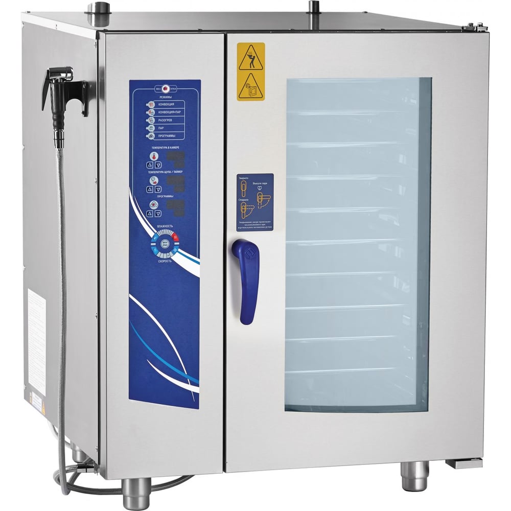 Изображение товара Пароконвектомат Abat ПКА 10-1/1 ПМ2 напольный с 10 уровнями GN 1/1