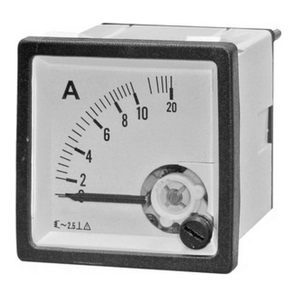 Изображение товара Амперметр Ruichi 10А переменный ток монтаж на панель, точность 2.5
