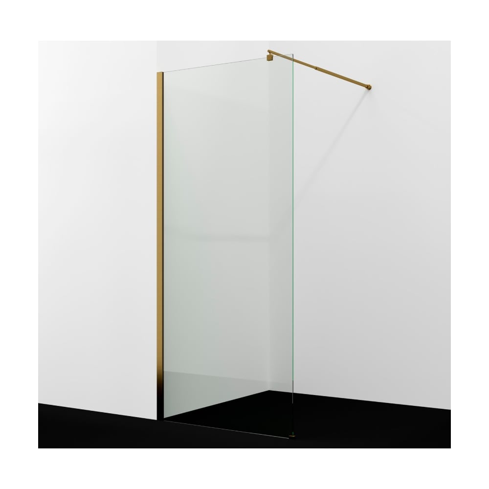 Изображение товара Душевая перегородка WasserKraft Rur 30W39BG стекло алюминий 900 мм