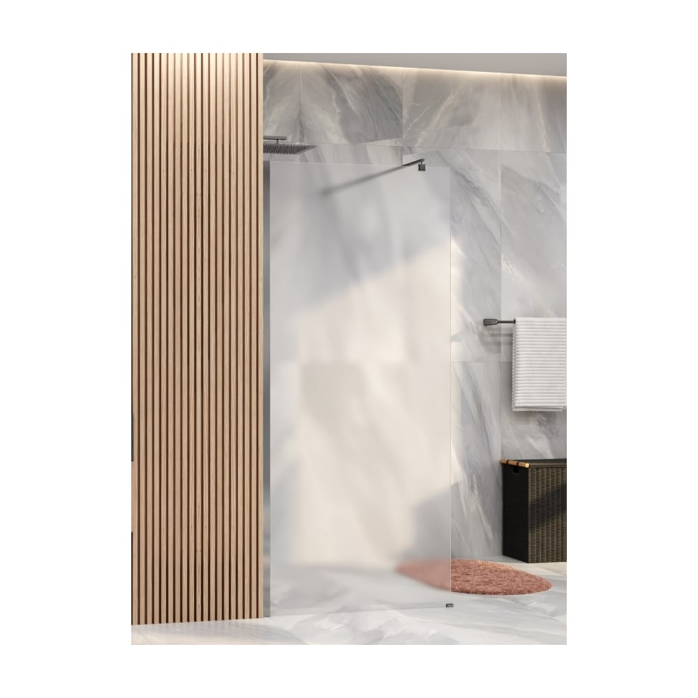 Изображение товара Душевая перегородка WasserKraft Rur 30W39-MG стеклянная матовая 900 мм