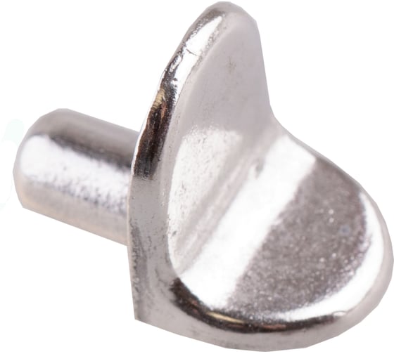 Изображение товара Полкодержатель Стройбат Г-обр. (никель 80 шт) 623430