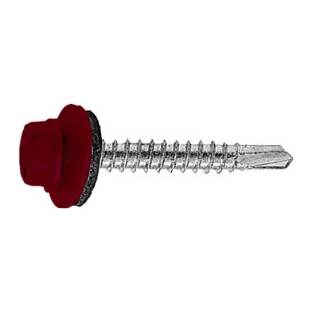 Изображение товара Саморез кровельный Admiral Stars 5.5 х 19 RAL 3005 белый цинк 4000 шт