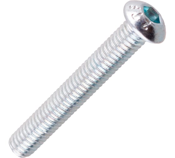 Изображение товара Винт с внутренним шестигранником Стройбат DIN 7380 М 8х 40, белый цинк 40 шт, 618890