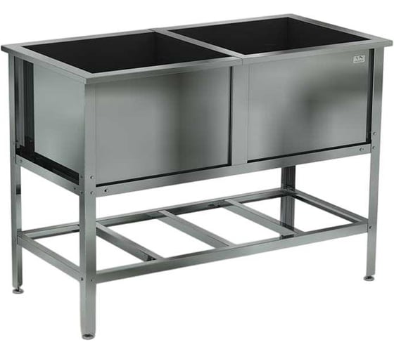 Изображение товара Ванна моечная двухсекционная сварная Kobor ВМС/2-134/70/430 4533