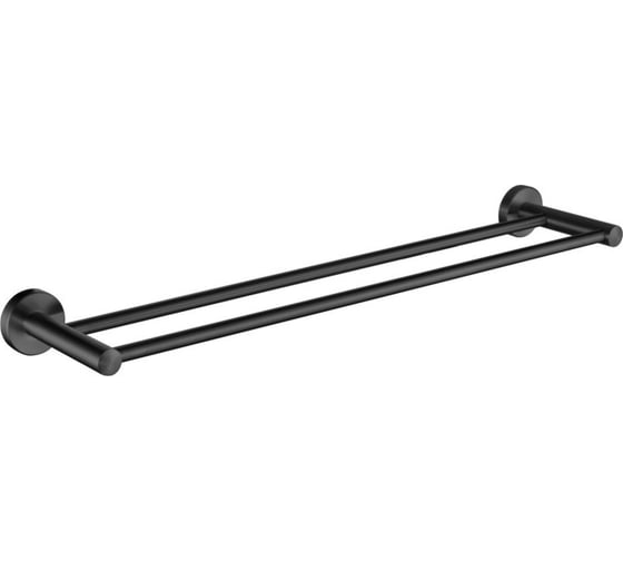 Изображение товара Полотенцедержатель LEDEME двойной 60 см, черный L71709B 65931