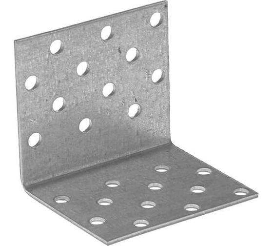 Изображение товара Крепежный уголок равносторонний BlackWeld 100х100х80мм, оцинкованный, 100шт 145267