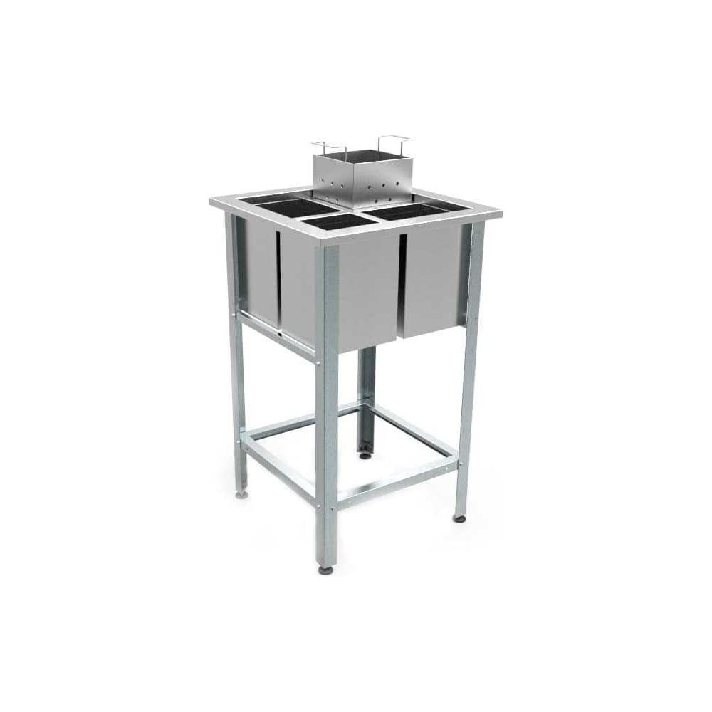 Изображение товара Ванна моечная для яиц сварная Kobor ВМЯ/1-53/53/430 23121