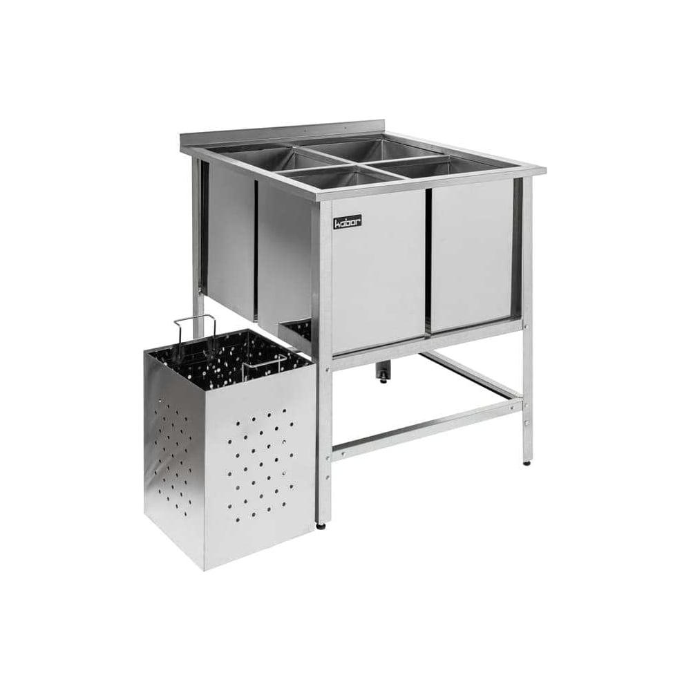 Изображение товара Ванная моечная для яиц сварная Kobor ВМЯБ/1-53/53 23125 оцинкованная сталь