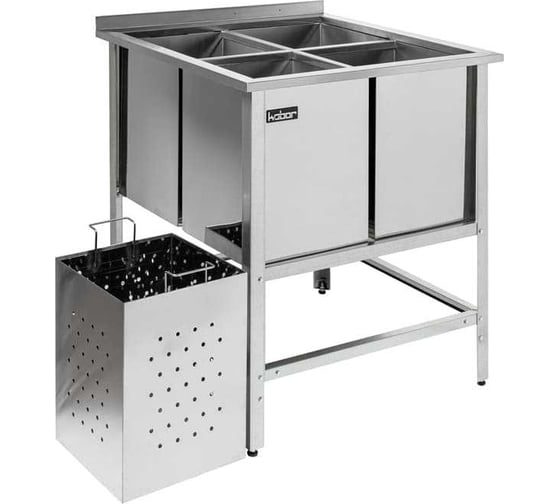 Изображение товара Вання моечная для мойки яиц сварная Kobor с бортом, ВМЯБ/1-63/63 23126