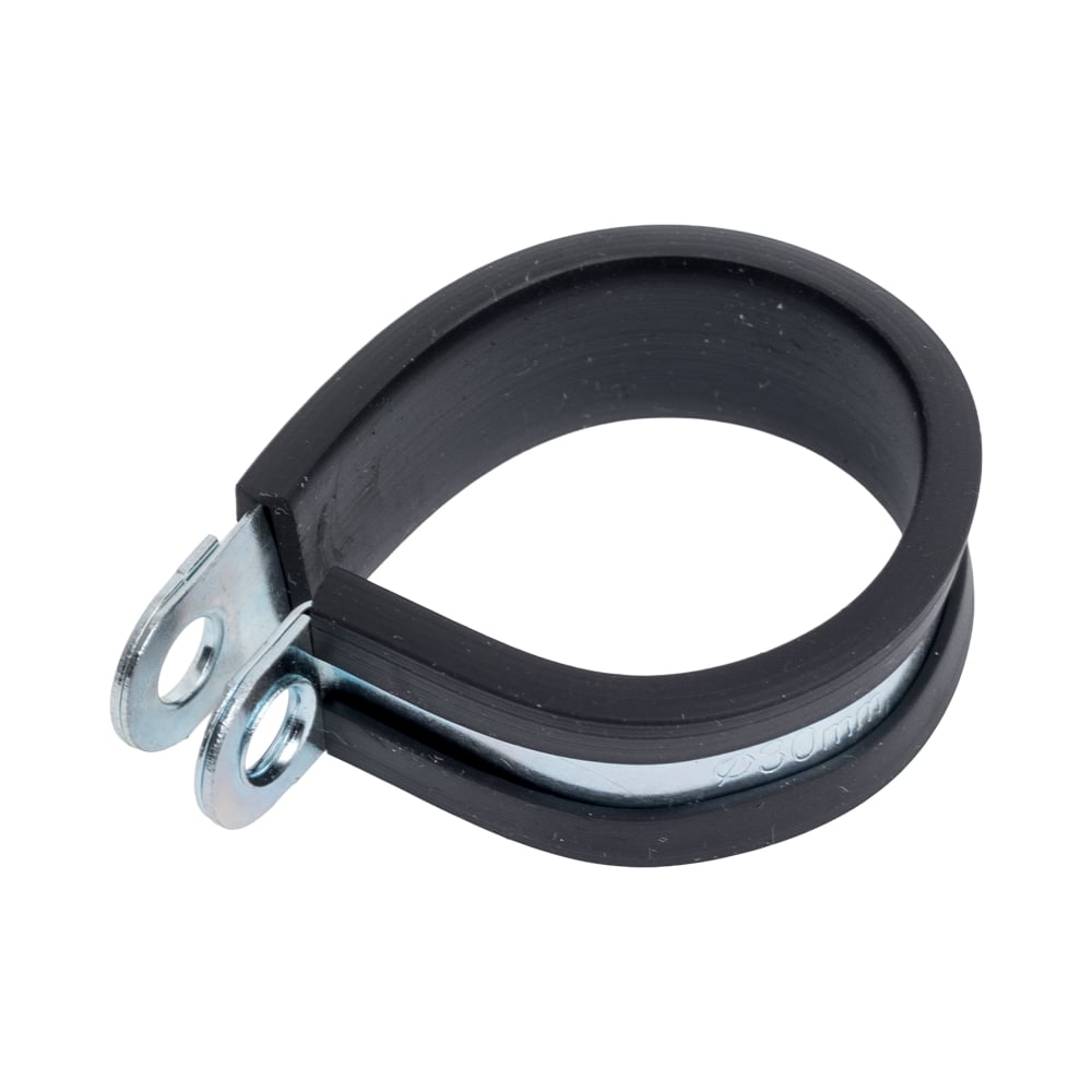 Изображение товара Металлический хомут с резиновой прокладкой SANTRADE 30 мм 0560