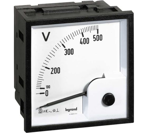 Изображение товара Вольтметр аналоговый Legrand 68 x 68 мм, квадратный корпус 014661