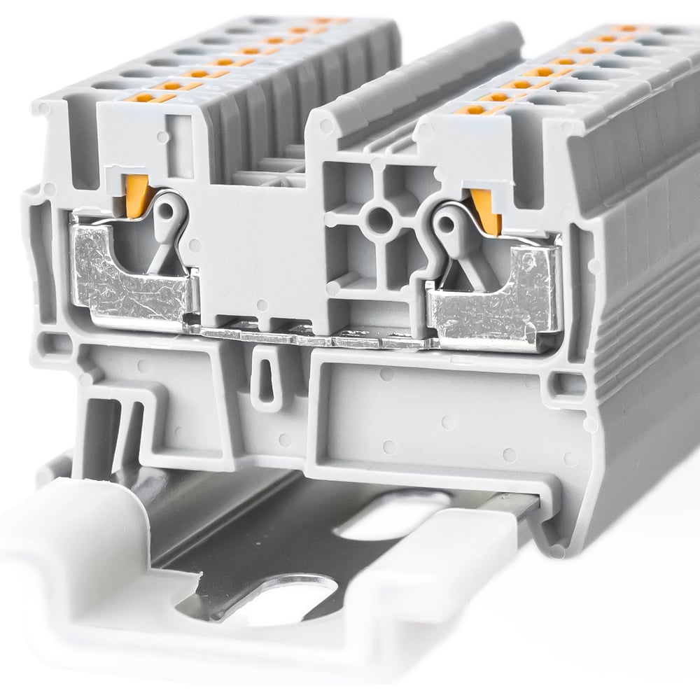 Изображение товара Клемма KLR RYK 2.5-V0 для подключения проводов на DIN-рейке серый