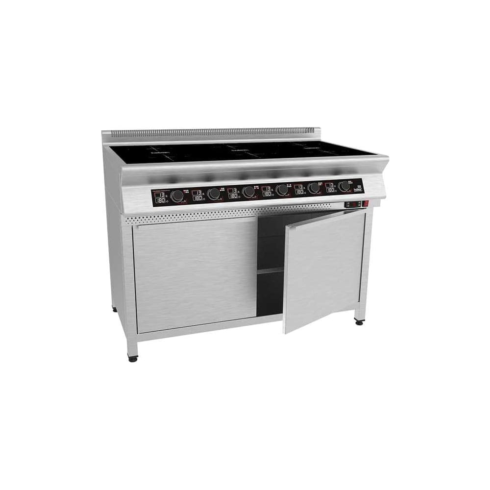 Изображение товара Индукционная плита Kobor на тепловой подставке 6 конфорок I7-6SТ 7895