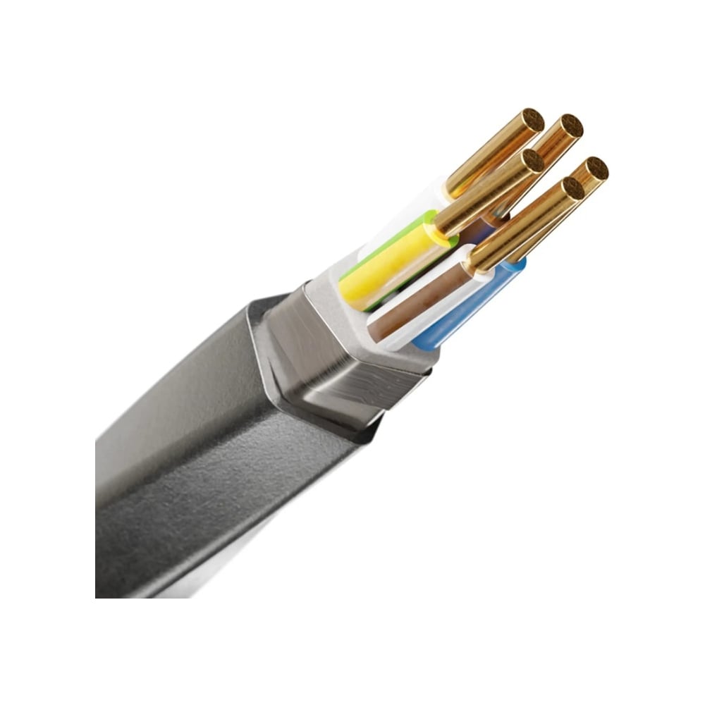 Изображение товара Кабель ELITRON ВБШв 5х10 ГОСТ 60 метров для электропроводки