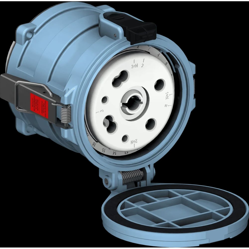 Изображение товара Встраиваемая силовая розетка Proconect 3P+E 150A 380V IP66/67 серебристая голубая