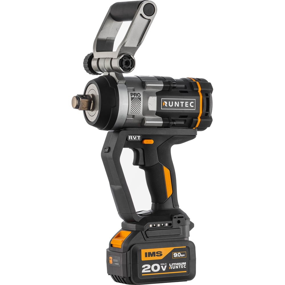 Изображение товара Профессиональный ударный аккумуляторный гайковерт RUNTEC PRO RT-IW2100 20В 2*9Ач