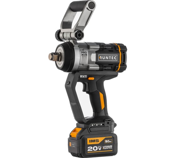 Изображение товара Гайковерт RUNTEC PRO ударный, аккумуляторный, 3/4, 20В, 2*9Ач, 2100Нм RT-IW2100