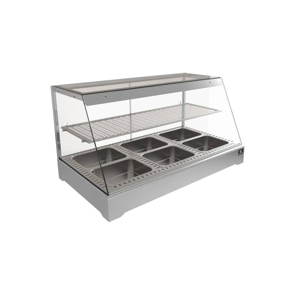 Изображение товара Витрина тепловая Kobor CR1-117H SILVER 10306 для горячих блюд и продуктов