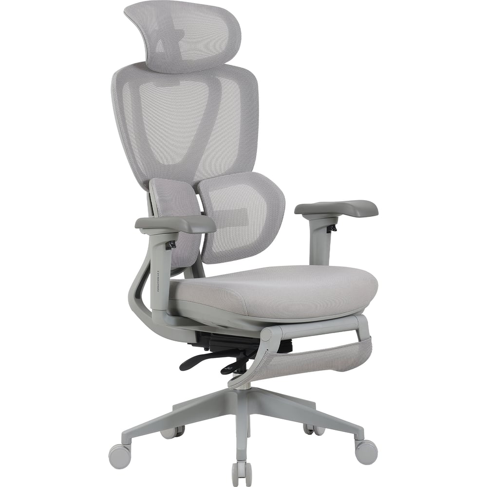 Изображение товара Компьютерное кресло EVOLUTION LX 2 Fabric Grey современное с регулируемыми механизмами и прочной ко