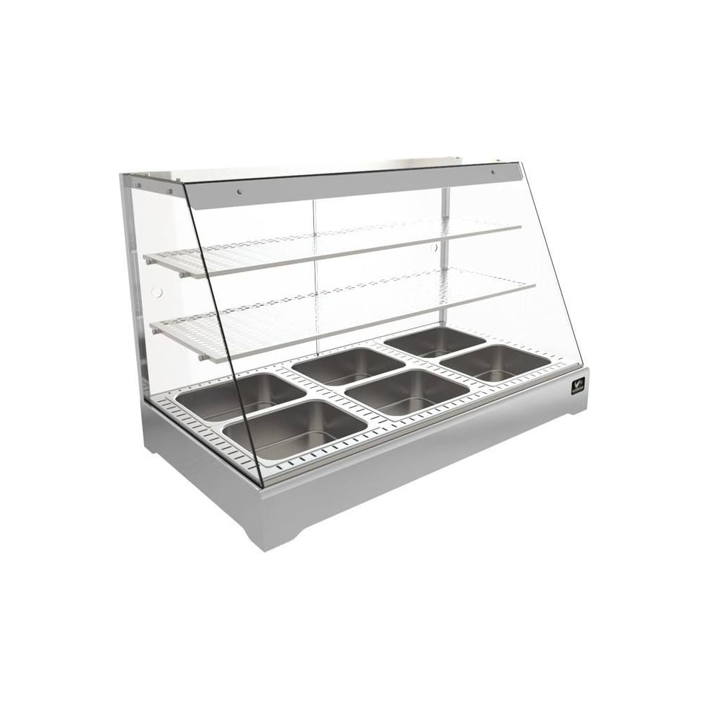 Изображение товара Витрина тепловая Kobor CR2-117H SILVER 760x1165x650 мм гестронормированный режим