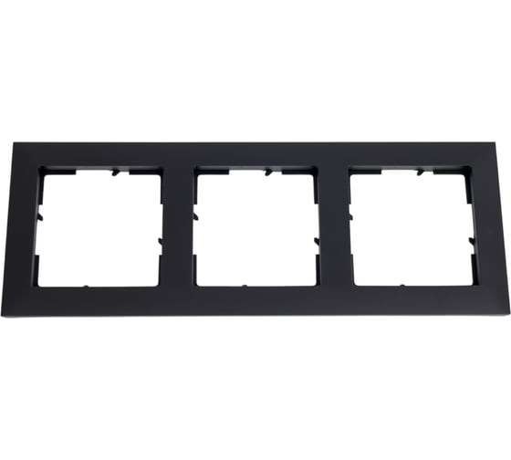 Изображение товара Рамка декоративная универсальная Legrand SUNO 3-постовая Цвет Антрацит 721523