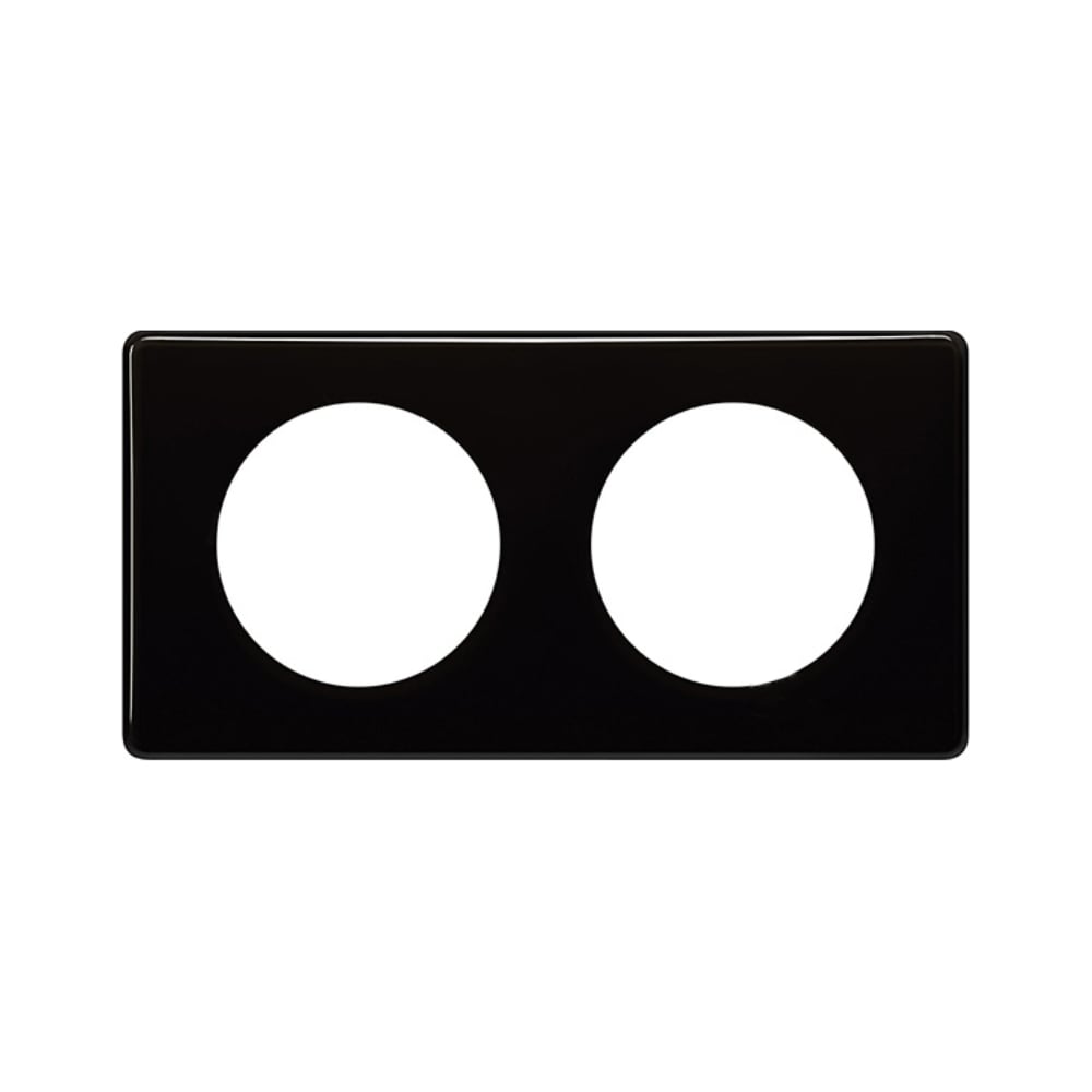 Изображение товара Рамка 2-постовая Legrand Celiane Цвет Черный глянец 066682