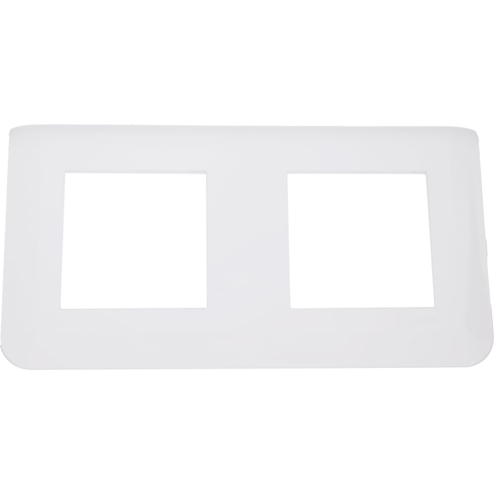 Изображение товара Рамка Legrand Mosaic 2 модуля белая для кабель-каналов и электроустановок