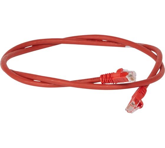 Изображение товара Шнур коммутационный Legrand RJ 45 - категория 6 - U/UTP - LSZH - неэкранированный - 1 м - красный 051862