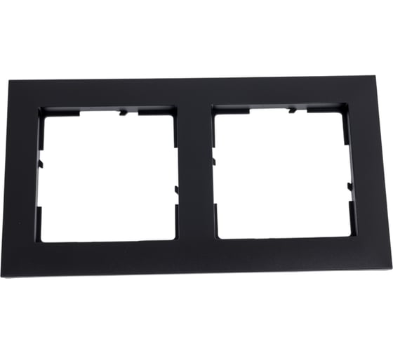 Изображение товара Рамка декоративная универсальная Legrand SUNO 2-постовая Цвет Антрацит 721522