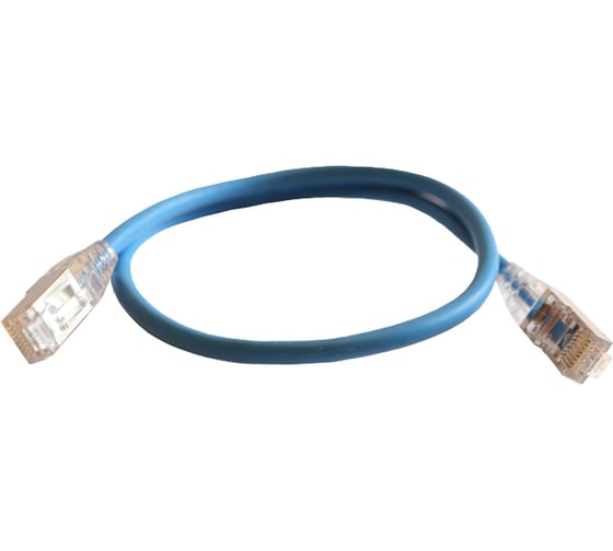 Изображение товара Шнур коммутационный Legrand HD RJ 45 - категория 6 - F/UTP - LSZH - экранированный - 1 м - голубой 051541