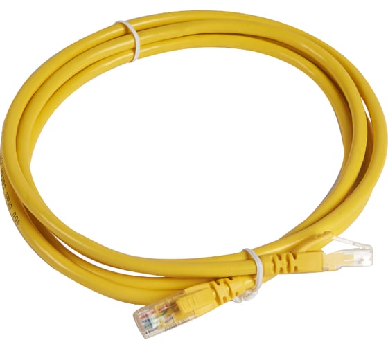 Изображение товара Шнур коммутационный Legrand RJ 45 - категория 6a - U/UTP - PVC - неэкранированный - 2 м - желтый 051883