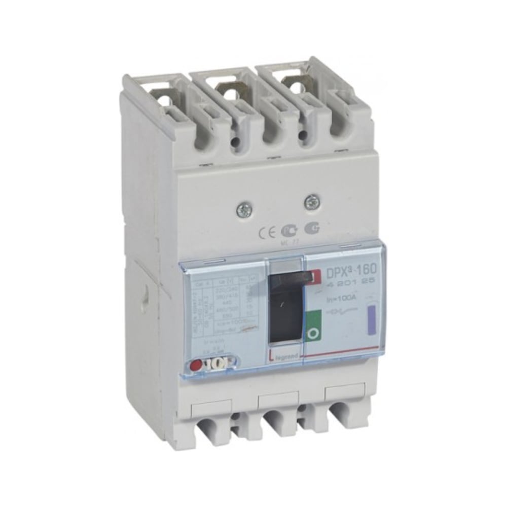 Изображение товара Автоматический выключатель Legrand DPX³ 160 3П 100А 50 кА для защиты электросетей