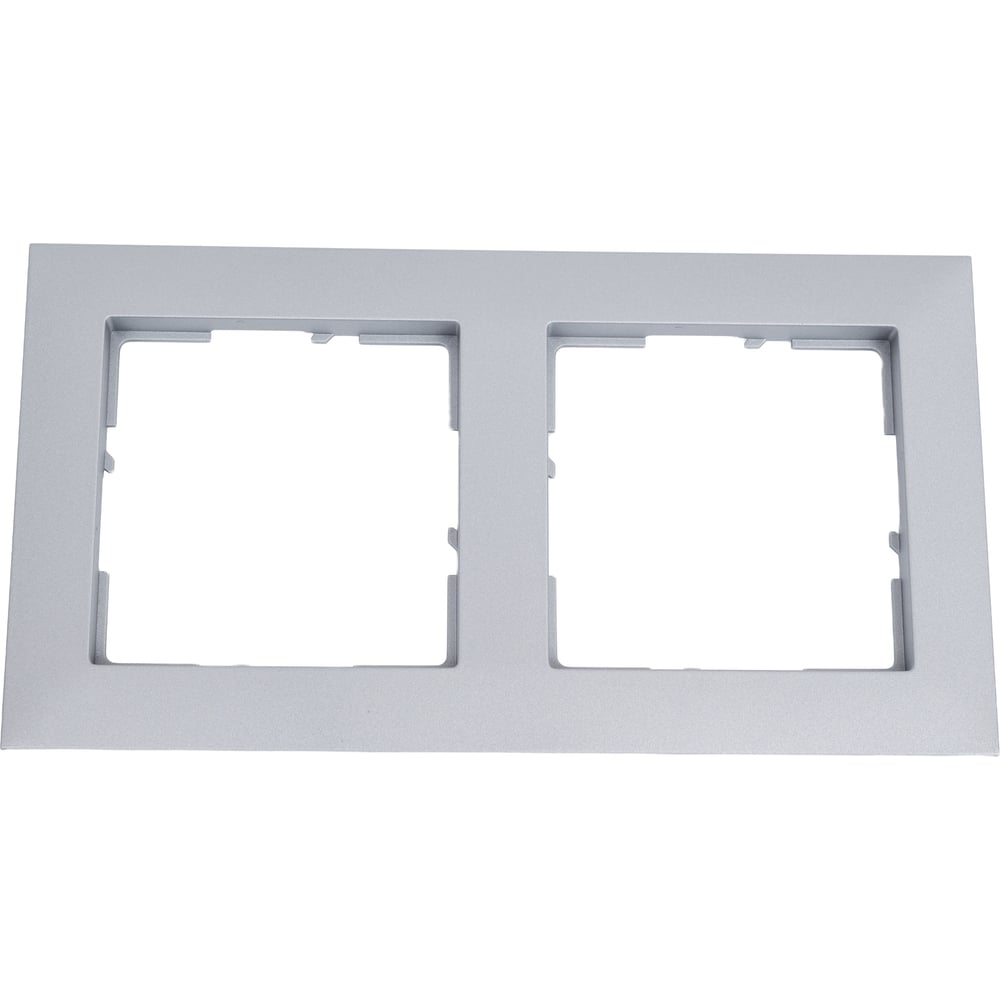 Изображение товара Декоративная рамка Legrand SUNO 2-постовая алюминий 153 мм