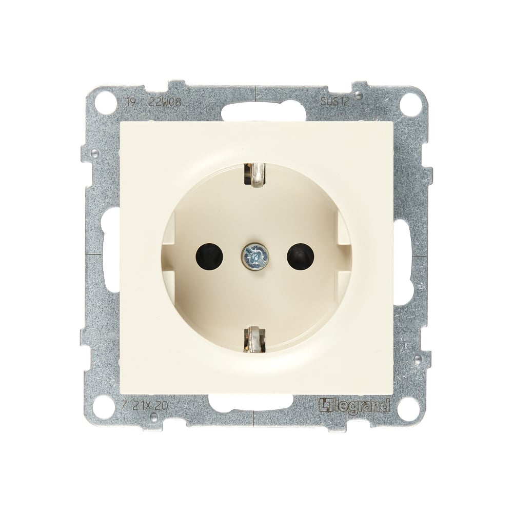 Изображение товара Силовая розетка Legrand SUNO 2К+З 16А 250В защитные шторки