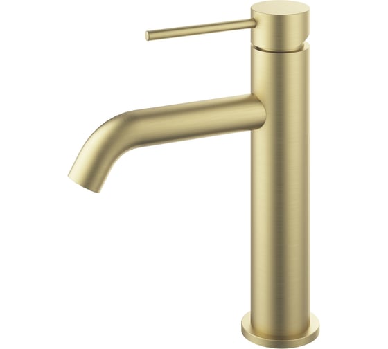 Изображение товара Смеситель для раковины VINCEA City однорычажный, брашированное золото. VBF-2C1BG
