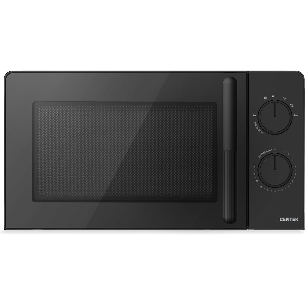 Изображение товара Микроволновая печь Centek СВЧ CT-1552 черный, 700W, 20л, 6 режимов, разморозка, таймер, подсветка CT-1552 Black