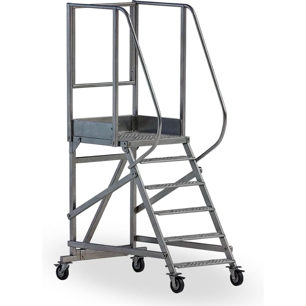 Изображение товара Вышка-стремянка из алюминия ВСР- 1,1 профессиональная односторонняя высота 3.2 м