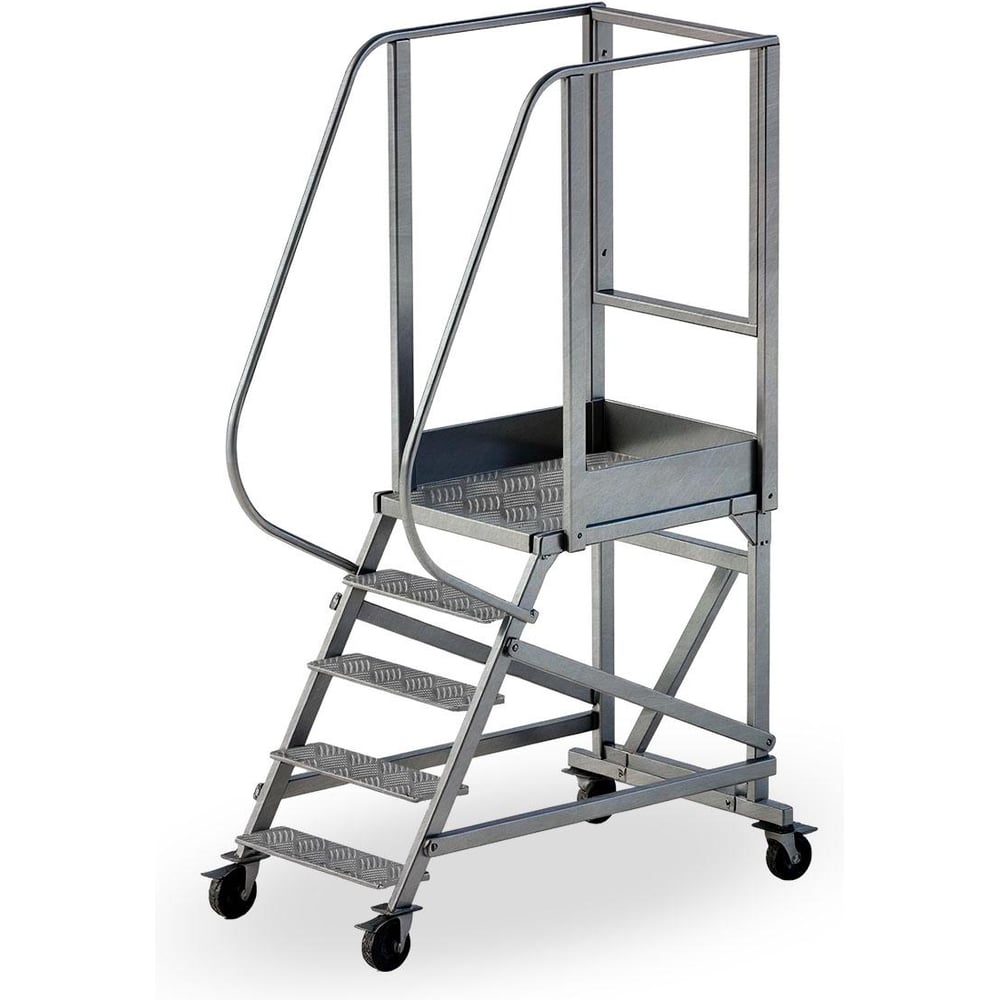 Изображение товара Вышка-стремянка алюминиевая ООО НТЦ ЗАЩИТНЫХ ПОКРЫТИЙ ВСР-0,9 профессиоанльная односторонняя