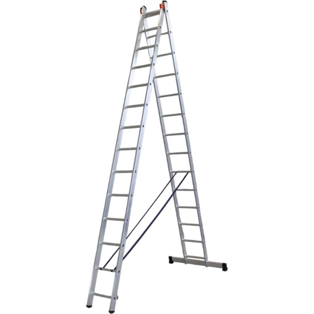 Изображение товара Алюминиевая двухсекционная лестница 2х14 для профессионалов